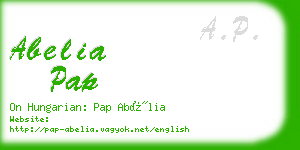 abelia pap business card